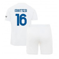 Inter Milan Davide Frattesi #16 Auswärts Trikotsatz Kinder 2023-24 Kurzarm (+ Kurze Hosen)